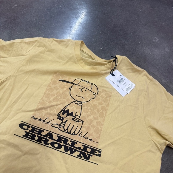 Coach X Peanuts Charlie Brown Signature Square T-Shirt In Organic Cotton caf63 - Picture 3 of 5